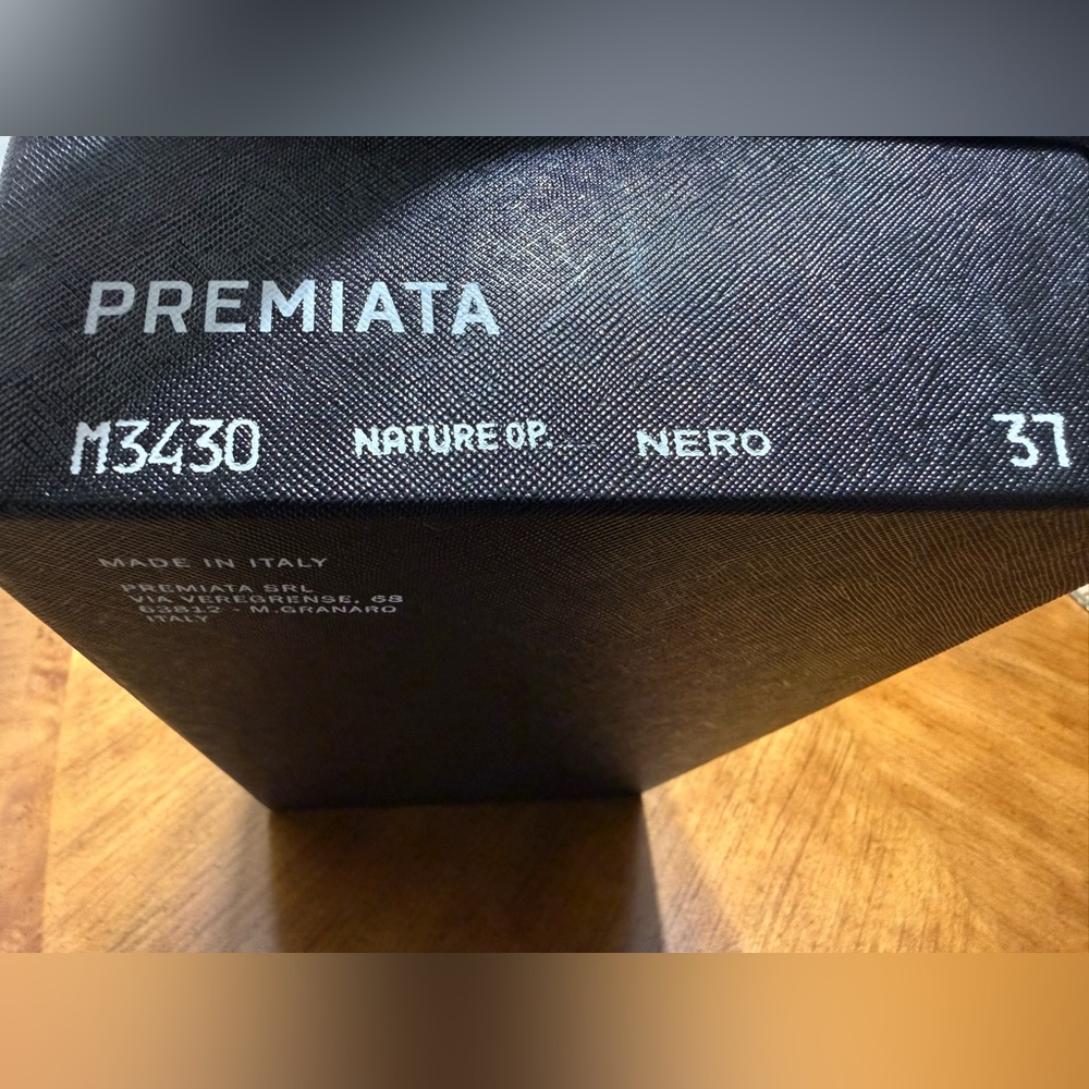 Premiata Black Leather Shoes with Gold Accents - Picture 13 of 13
